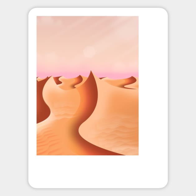 Desert Sticker by nickemporium1